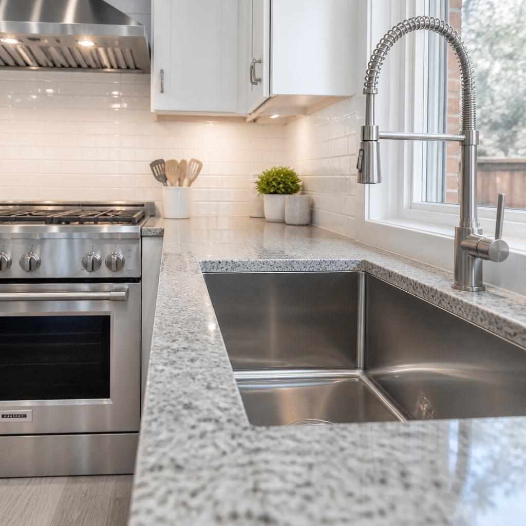 Detailed deep cleaning of a modern San Antonio kitchen
