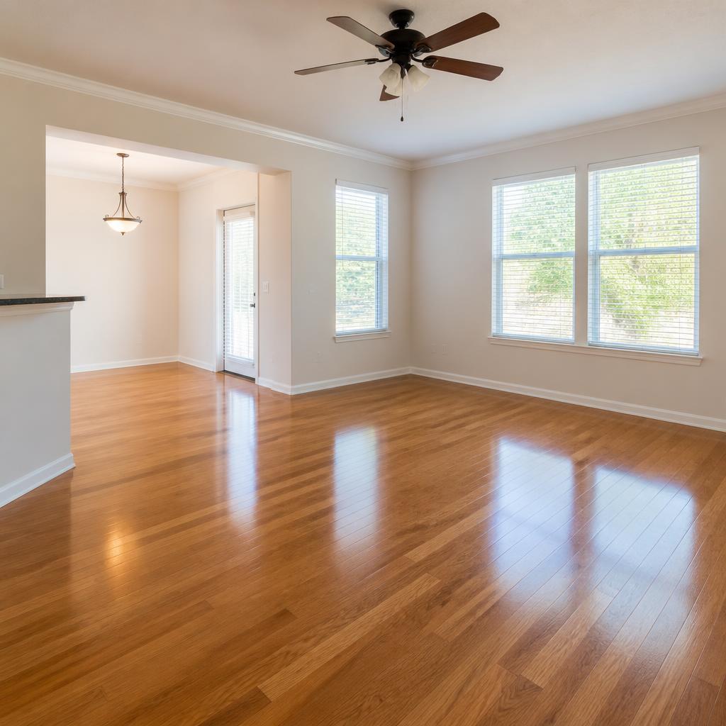 Empty, spotless San Antonio apartment ready for move-out inspection